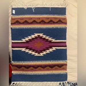 Southwestern Woven fringe mat